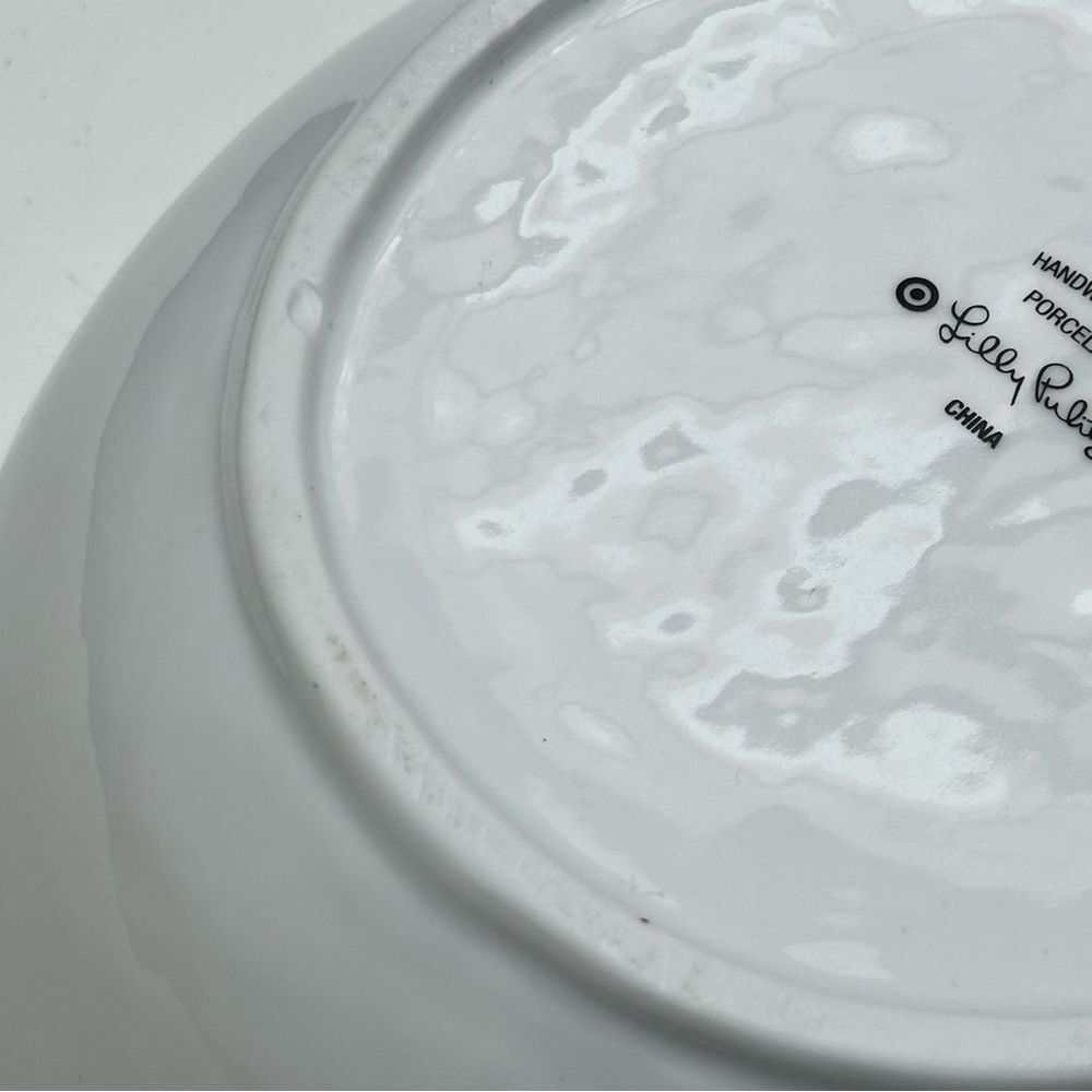 Lilly Pulitzer for Target Porcelain Pineapple Serving Bowl - White with Gold Rim - Picture 9 of 15